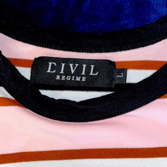 Civil Regime Striped Tee Shirt - Picture 3 of 4